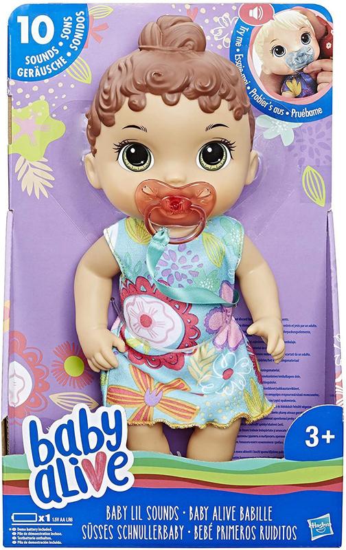 Baby alive bebe primeiros sons morena e3688 - HASBRO - Boneca Baby